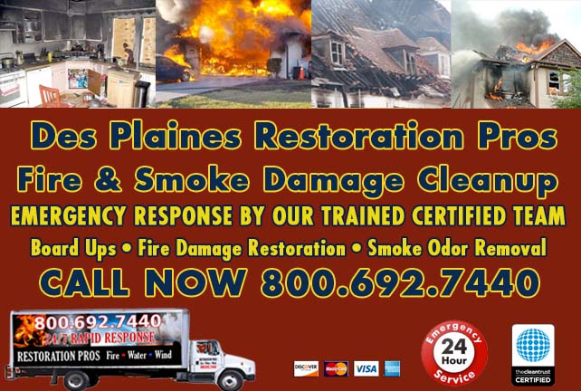 Des Plaines fire damage repair