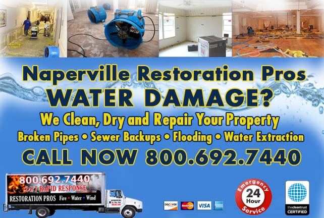Naperville water damage restoration